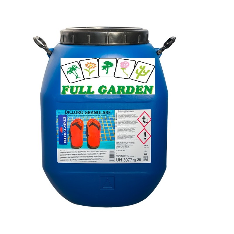 DICLORO 56% GRANULARE PER PISCINA CONFEZIONE 25KG