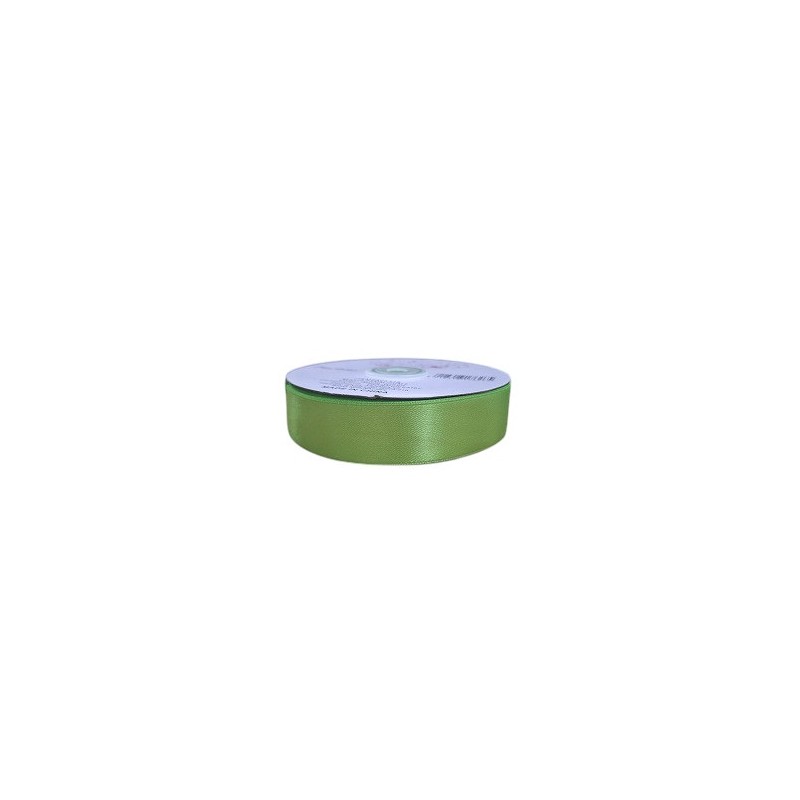 NASTRO DOPPIO RASO MT.50X25MM APPLE GREEN
