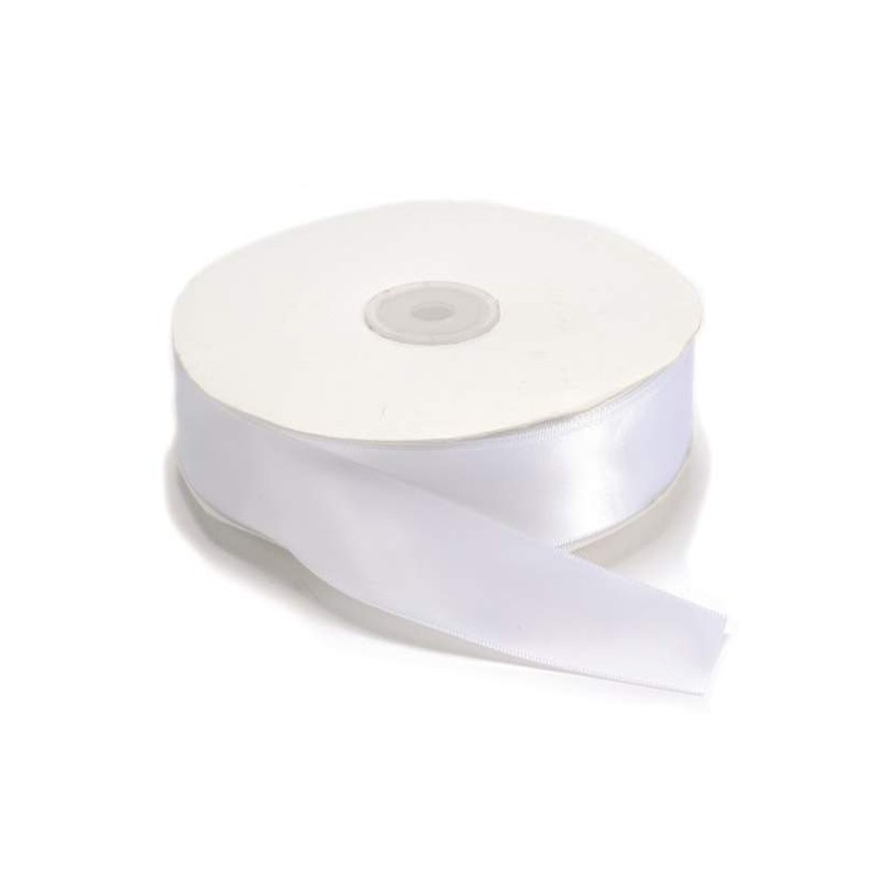 NASTRO DOPPIO RASO MT.50X38MM WHITE