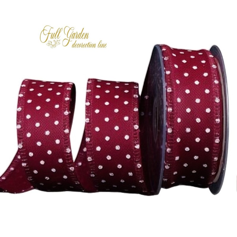 NASTRO POIS MM40X50MT BORDEAUX