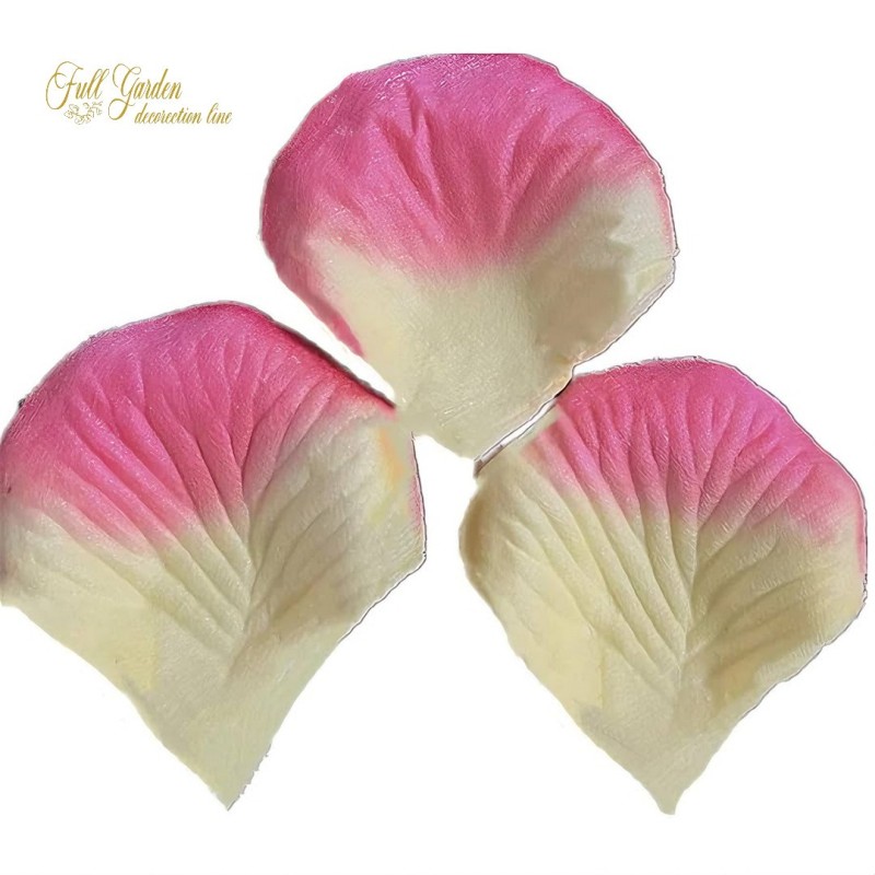 BAG 100 PETALI CREMA/FUXIA GRANDI