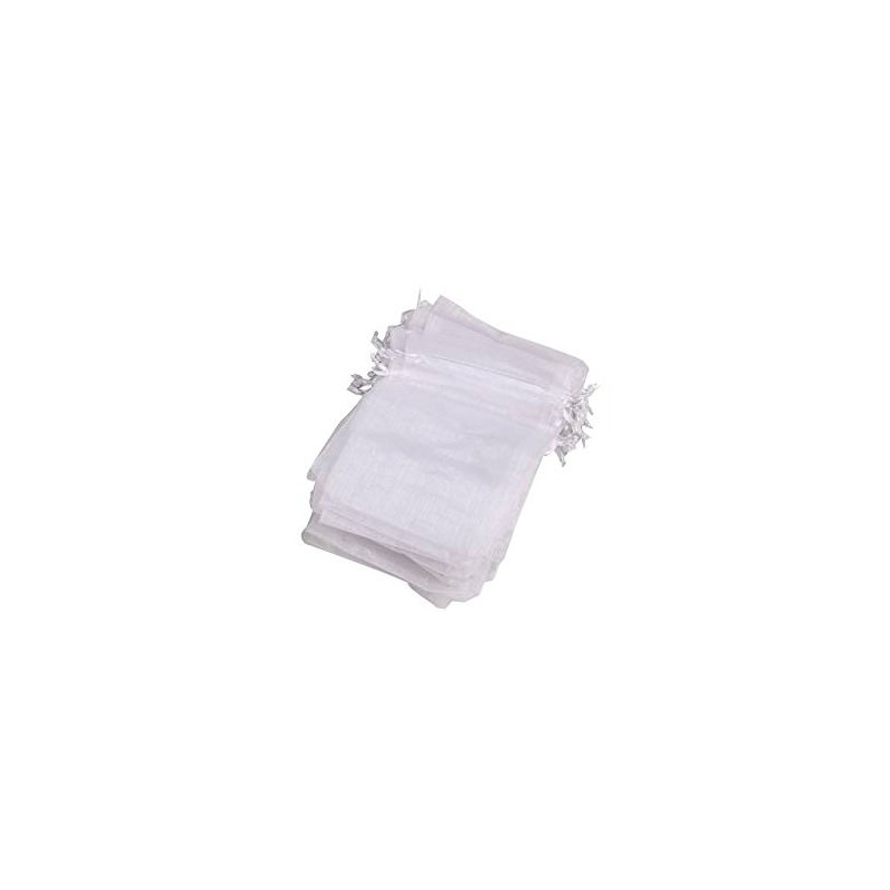 BUSTINA ORGANZA C/TIRANTE RASO CM7,5X5 BIANCO