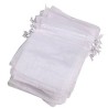 BUSTINA ORGANZA C/TIRANTE RASO CM7,5X5 BIANCO