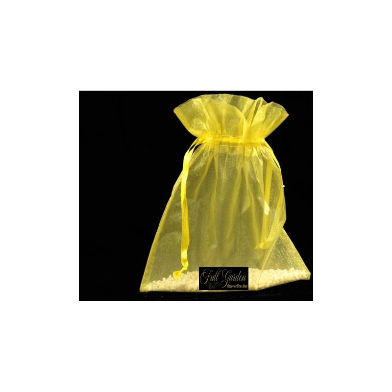 BUSTINA ORGANZA CM 7,5X10 CONF.10 PZ YELLOW