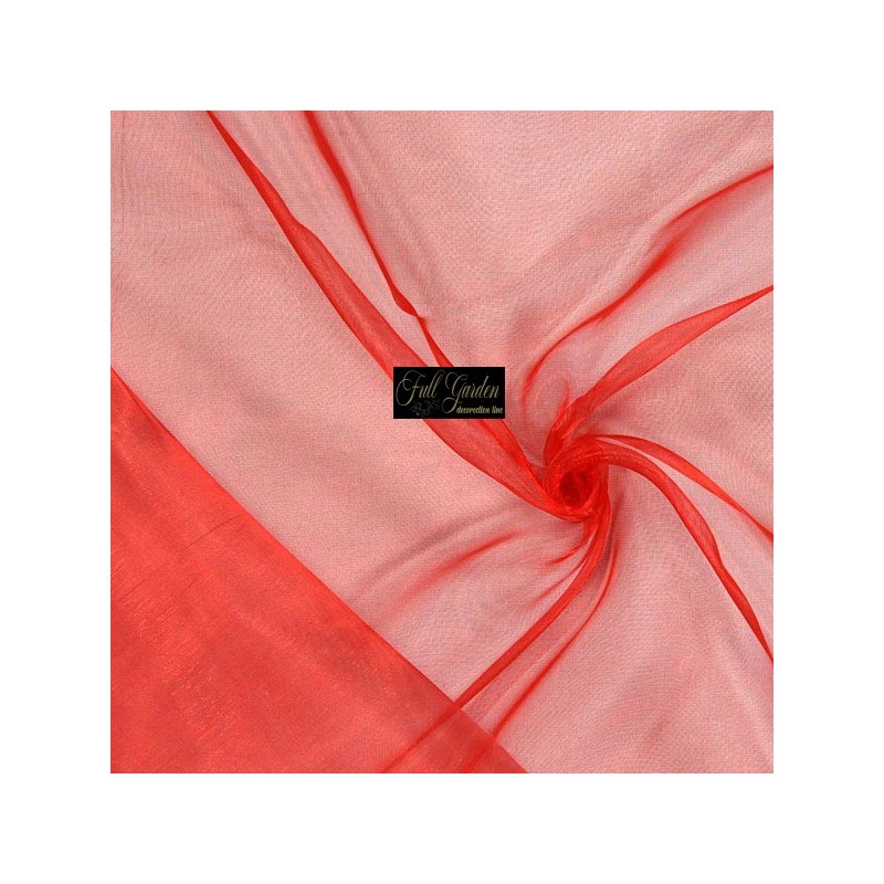 TESSUTO DECO ORGANZA MT.3X1,5 LIGHT RED