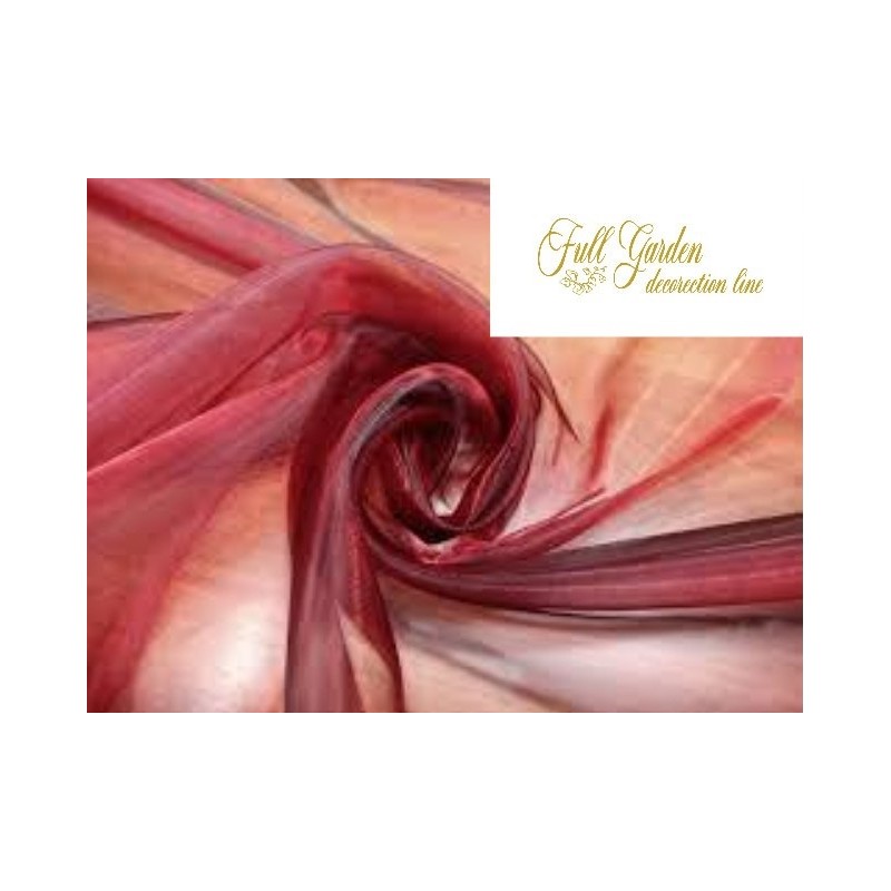ORGANZA SINGOL TONE CM.145X3MT BORDEAUX