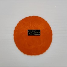VELO ORGANZA SMERLATO TONDO CM.23 50PZ ARANCIO