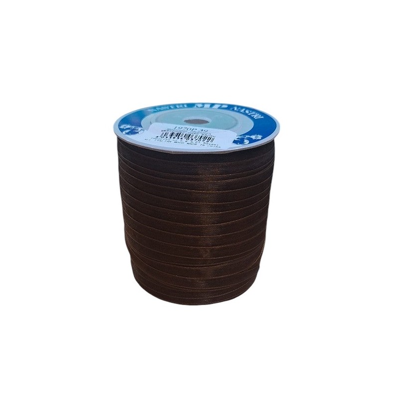 SHINING ORGANZA MM 5X200 MT DARK BROWN