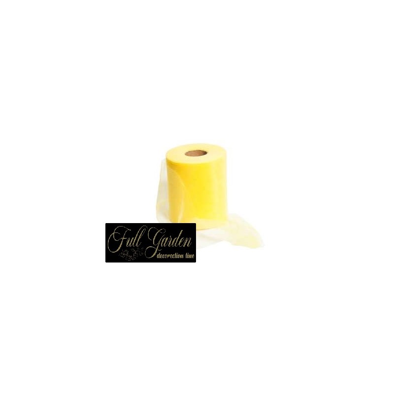 ROTOLO TULLE 100MT H12,5CM GIALLO CH