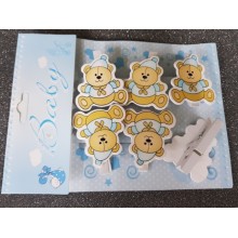 MOLLETTE ORSETTO PZ.6 CELESTE