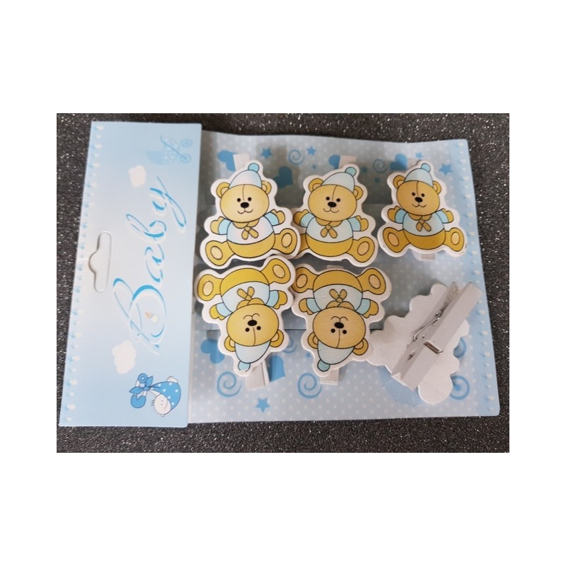 MOLLETTE ORSETTO PZ.6 CELESTE