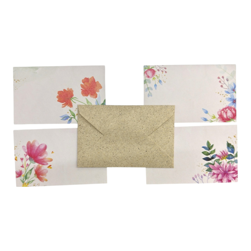 BIGLIETTI E BUSTE FIORI ASSORTITI CM7X11 PZ 100