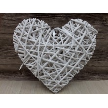 CUORE RATTAN DA APPEND. D.10 BIANCO