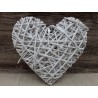CUORE RATTAN DA APPEND. D.15 BIANCO