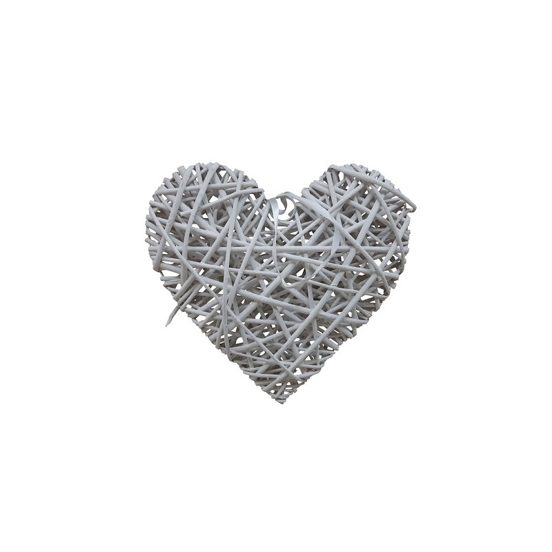 CUORE RATTAN DA APPEND. CM.7 H2,5 BIANCO