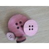 WOOD BOTTON PZ.30 3 SIZES PINK
