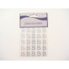 CLEAR DIAM. LETTERA (B) STICKERS 25PZ