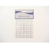 CLEAR DIAM. LETTERA (D) STICKERS 25PZ