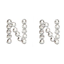 CLEAR DIAM. LETTERA (N) STICKERS 25PZ