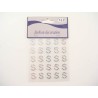 CLEAR DIAM. LETTERA (S) STICKERS 25PZ