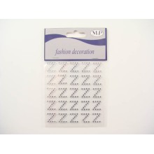 CLEAR DIAM. LETTERA (Z) STICKERS 25PZ