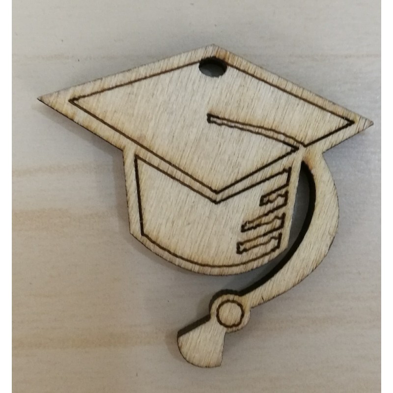 TOCCO LAUREA IN LEGNO NATURALE