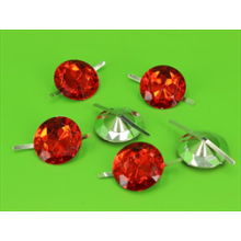 BUSTA 6PZ CIRCLE DIAMOND RED MM20X30