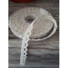 NASTRO MERLETTO NATURAL MM10X10MT