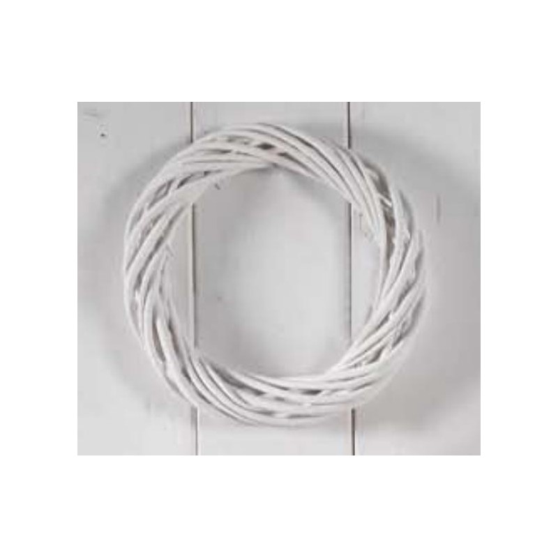 CORONCINA VIMINI BIANCA D.20