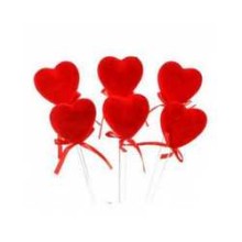 PICK CUORE ROSSO CM.5 PZ.6