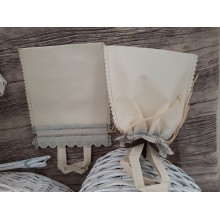 BORSA TOFFY CM21X25 CREAM/BROWN