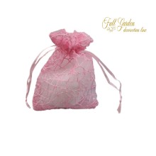 SACCHETTI RETE ROSA PZ.12