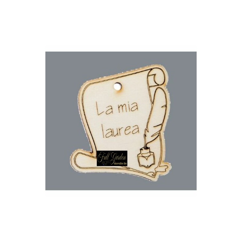 LAUREA LEGNO PERGAMENA CM.4 PZ 12
