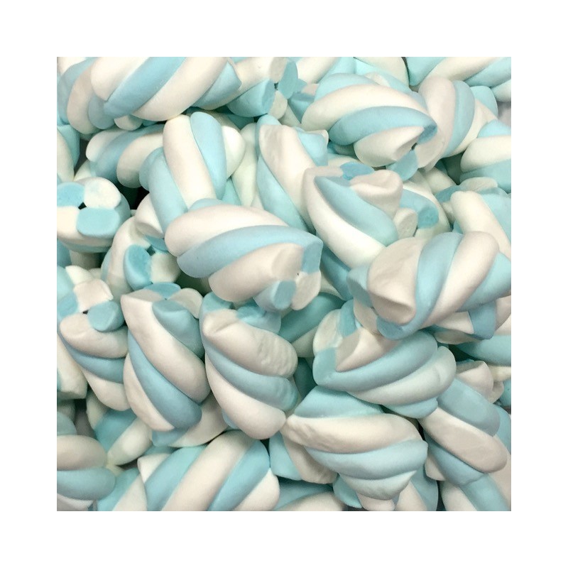 ESTRUSO TRECCIA BIANCO/AZZURRO KG.1