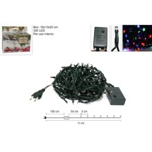 MINILUCCIOLE 300LED MULTICOLOR PER INTERNO