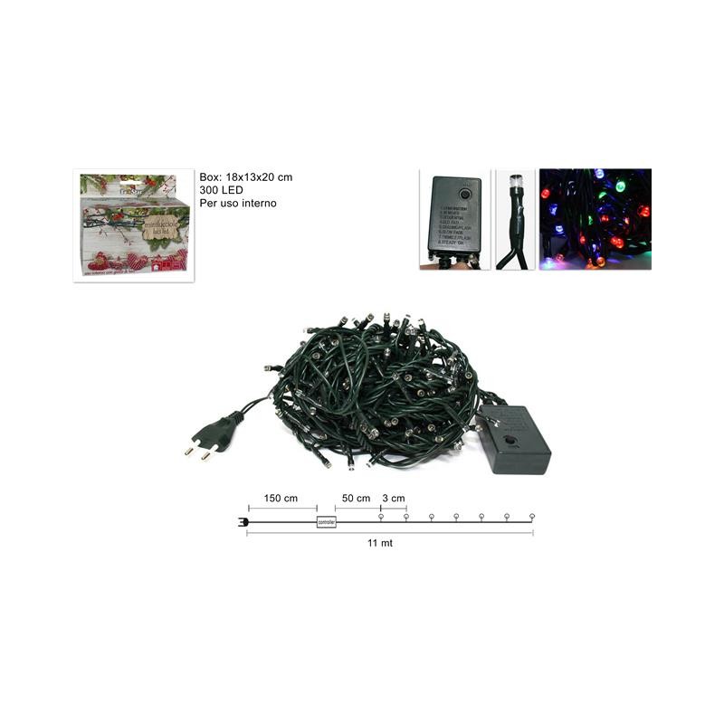 MINILUCCIOLE 300LED MULTICOLOR PER INTERNO