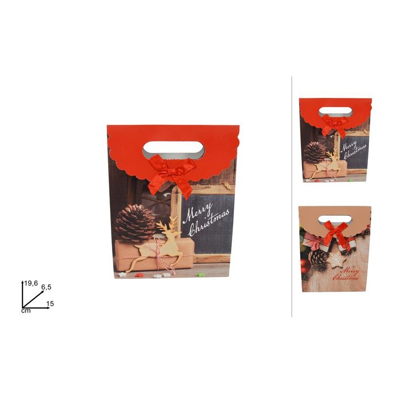 BUSTA SACC. MERRY CHRISTMAS CM15X19.6X6.5