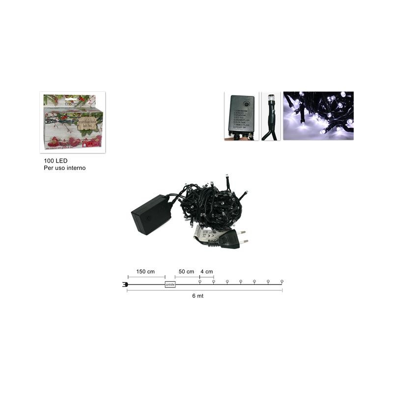 MINILUCCIOLE 100LED BIANCA PER INTERNO