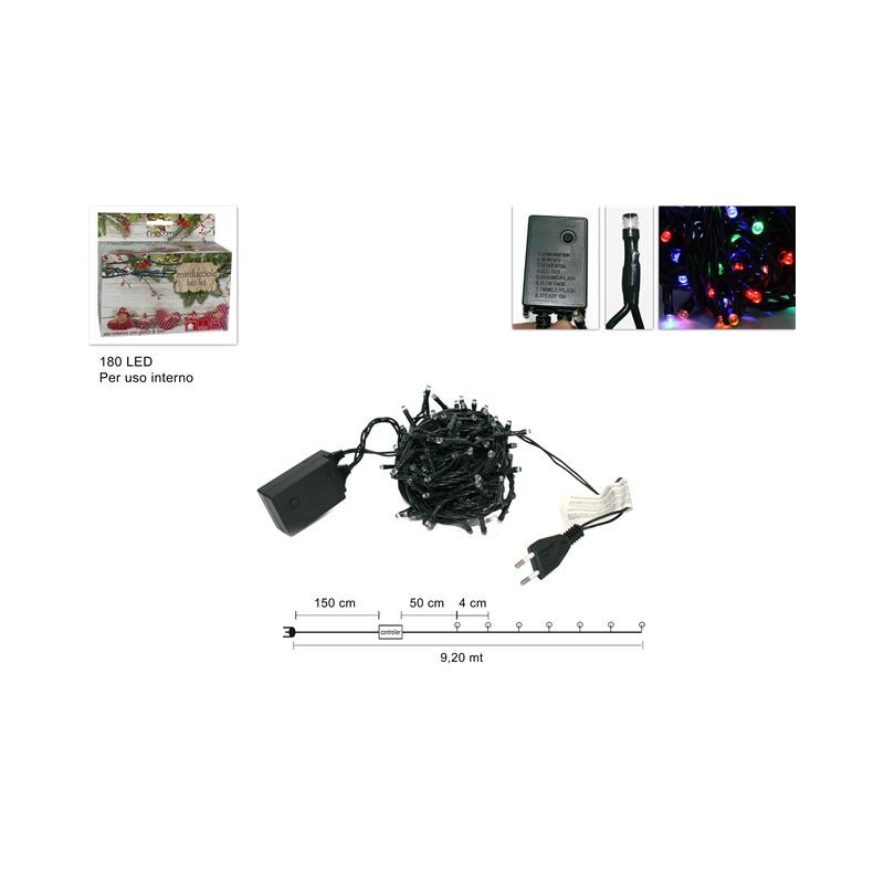 MINILUCCIOLE 180LED MULTICOLOR PER INTERNO
