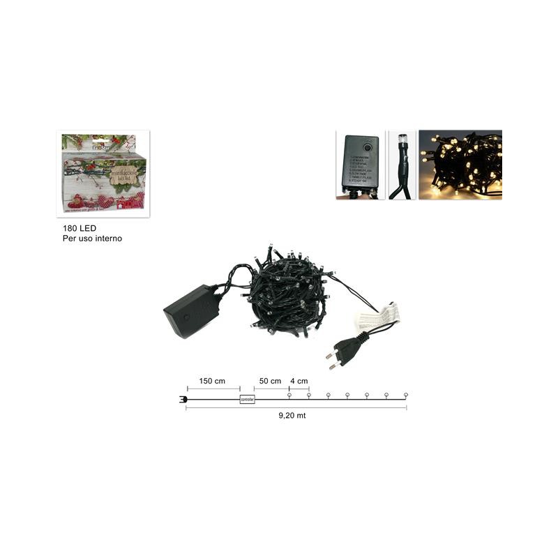 MINILUCCIOLE 180LED BIANCO CALDO PER INTERNO