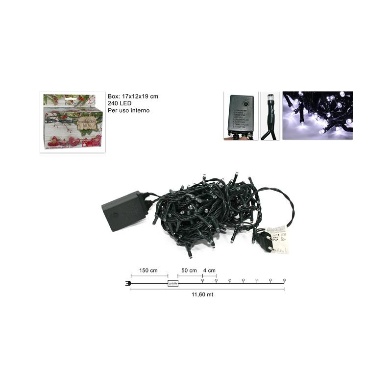 MINILUCCIOLE 240LED BIANCO PER INTERNO