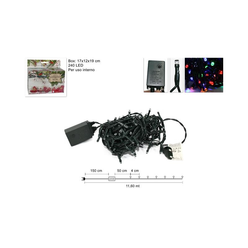 MINILUCCIOLE 240LED MULTICOLOR PER INTERNO