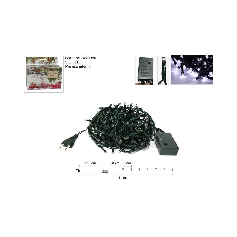 MINILUCCIOLE 300LED BIANCO PER INTERNO