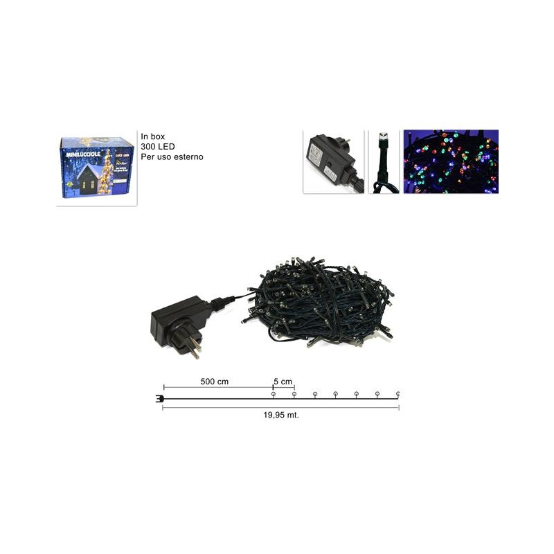 MINILUCCIOLE 300LED MULTICOLOR PER ESTERNO