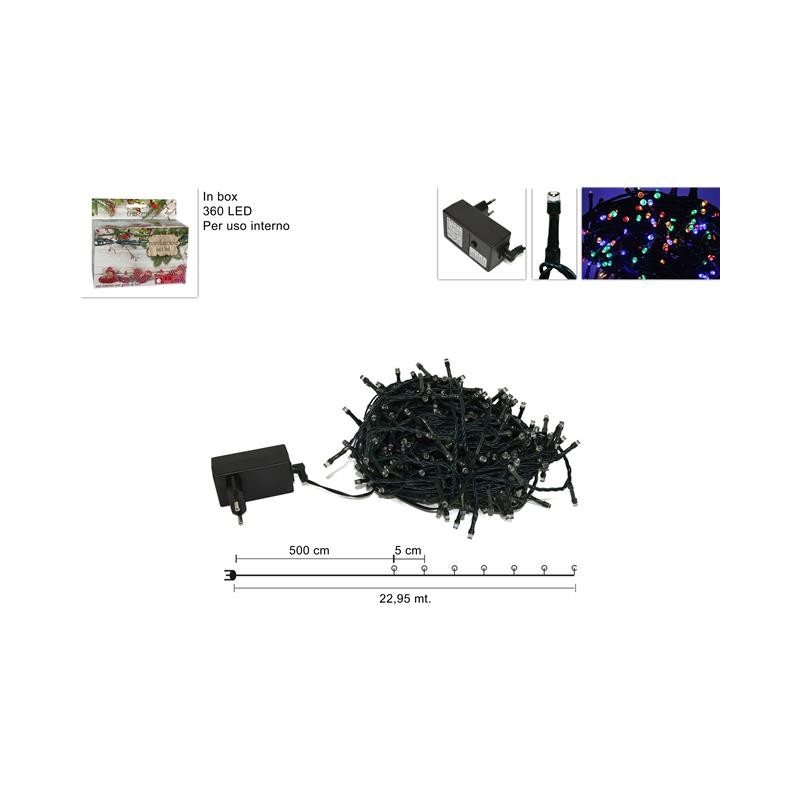 MINILUCCIOLE 360LED MULTICOLOR PER INTERNO