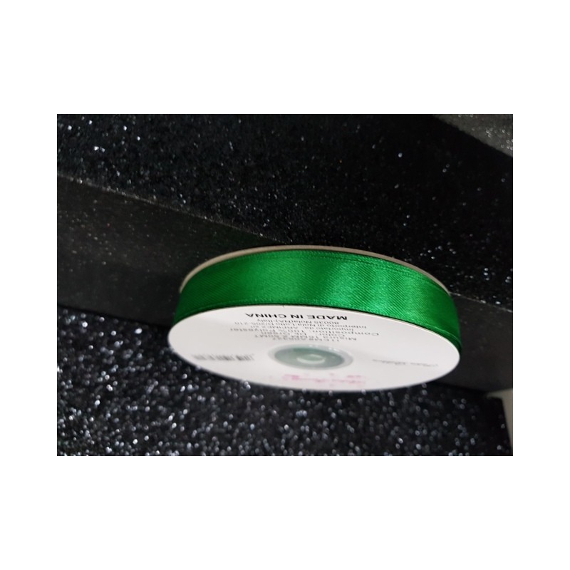 NASTRO DOPPIO RASO MT.50X16MM DARK GREEN