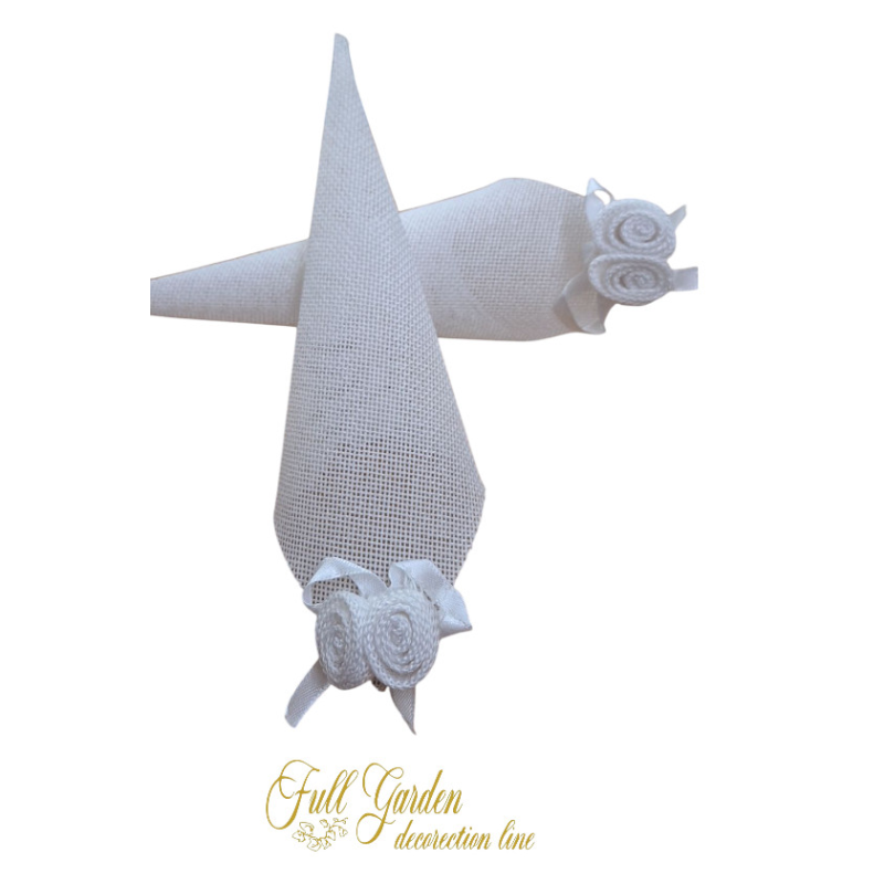 CONI GETTARISO CON ROSA CHIUSURA STRAPPO PZ.10