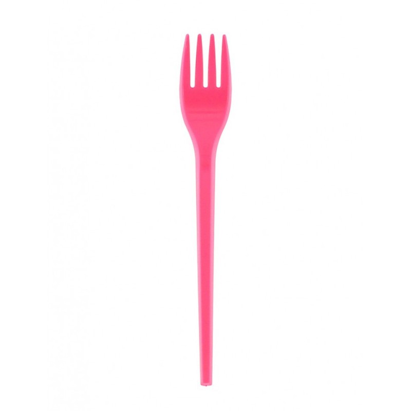 FORCHETTA PLASTICA  FUXIA  PZ.15