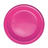 PIATTINO DESSERT FUXIA  PLASTICA  PZ.25