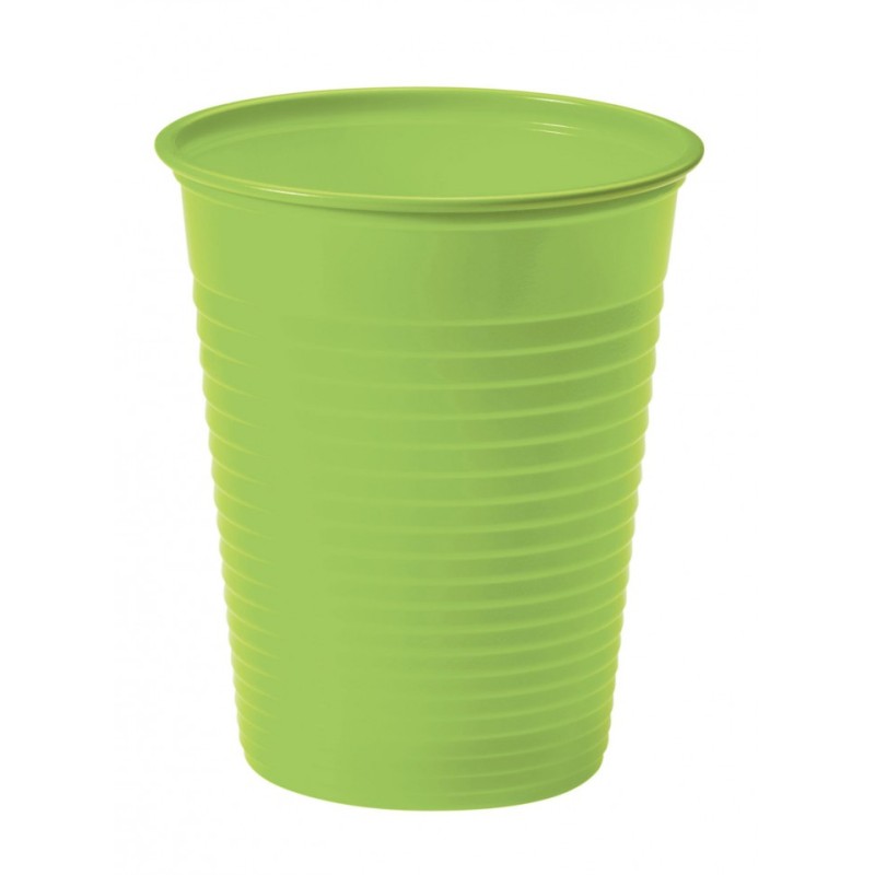 BICCHIERI VERDE PLASTICA  CC200 PZ.50